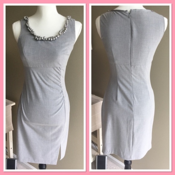 4P Donna Ricco gray dress with bling - Picture 6 of 6
